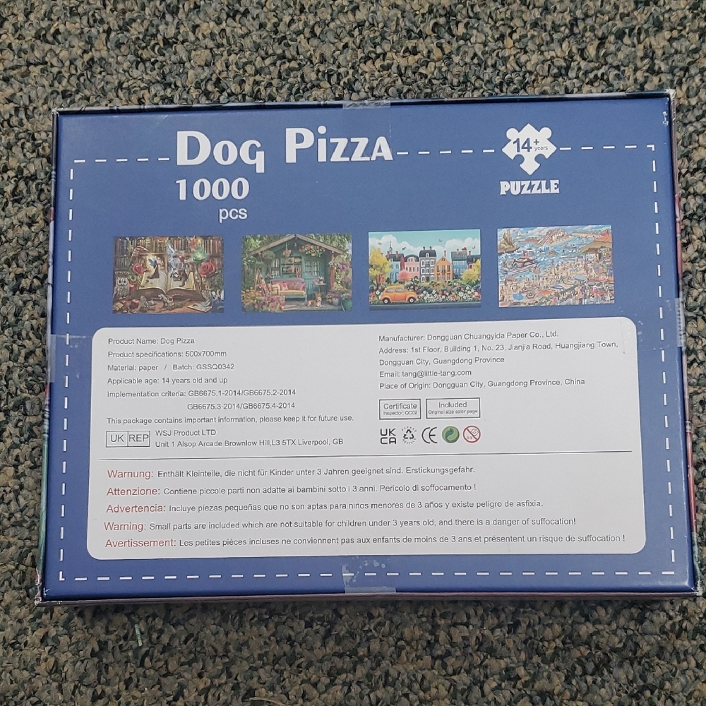 Dog Pizza Puzzle 1000 Pieces - Picture 2 of 3